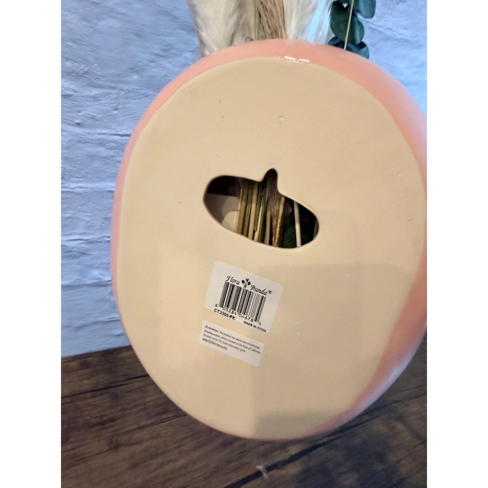 Pink Ceramic Cowboy Hat‎ Wall Pocket Vase Western Decor - Picture 5 of 6